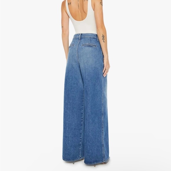 Mother Clare V. 27 NEW The Pleated Belle Prep Heel Jeans Playing in Paris - Picture 10 of 11
